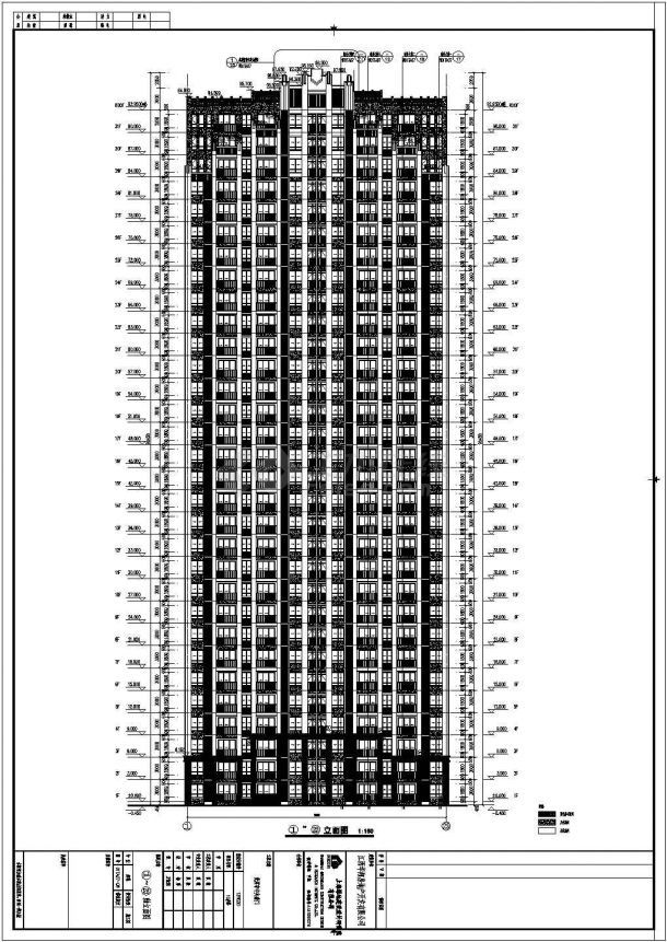 某地31层剪力墙结构高层住宅建筑施工图-图一