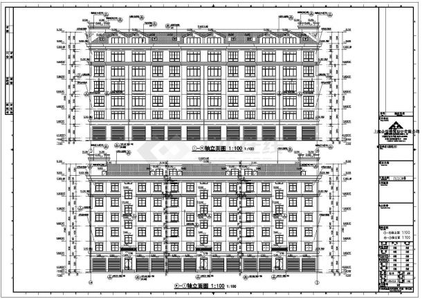 内蒙古某六层英伦风格砖混结构住宅楼建筑施工图-图一