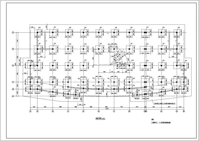 山西省某3层框架展厅完整结构施工图_图1