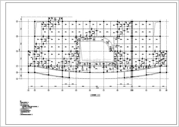 山西省某3层框架展厅完整结构施工图-图二