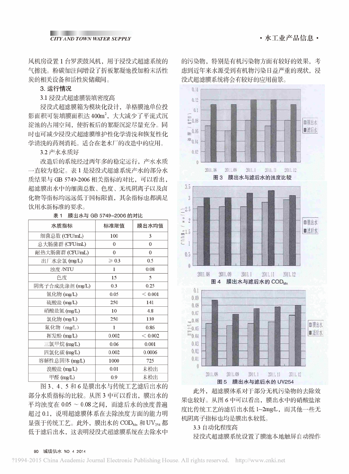 浸没式超滤膜在自来水厂改造中的应用-图二