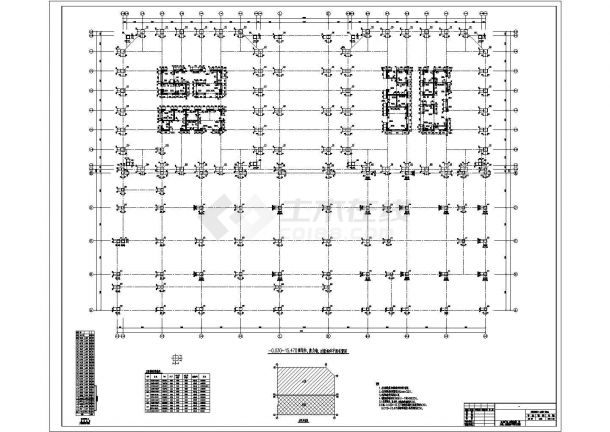 河南24层五星级酒店综合楼框架剪力墙结构施工图-图二