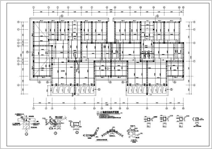 某五层带储藏室住宅结构设计施工图_图1