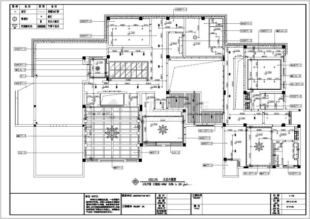 【湖南】新中式三层别墅室内样板房装修施工图-图二