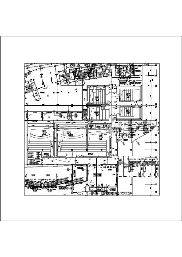 某地区大型电影院电气设计施工全套图-图二