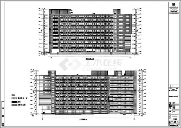 云南某九层框架结构综合医院建筑结构施工图-图二