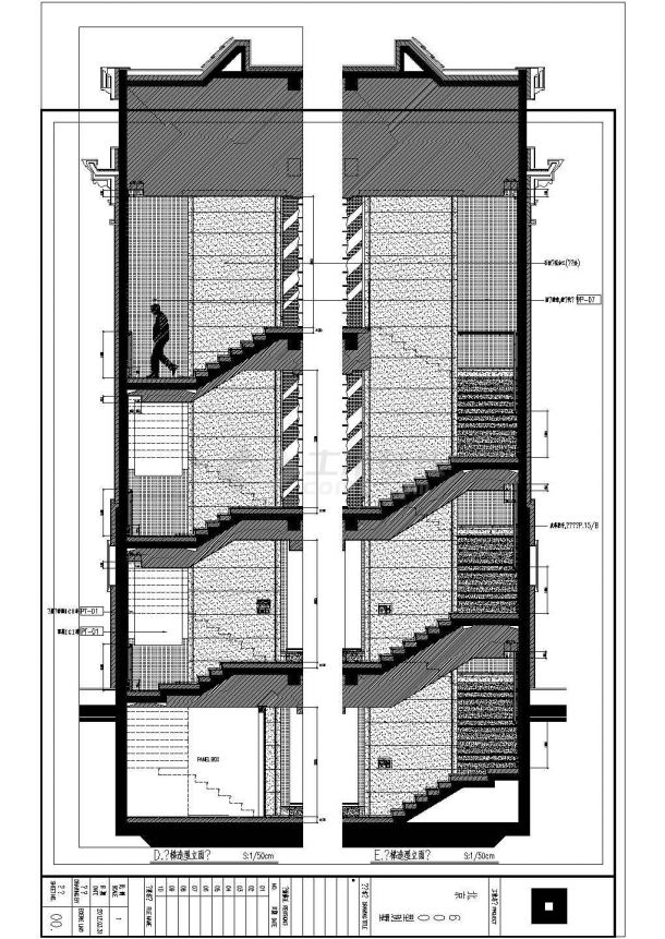 别墅电梯装修设计做法CAD方案图纸-图一
