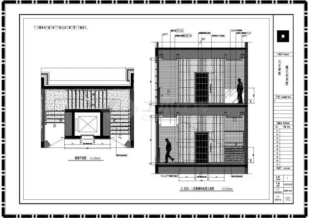 别墅电梯装修设计做法CAD方案图纸-图二