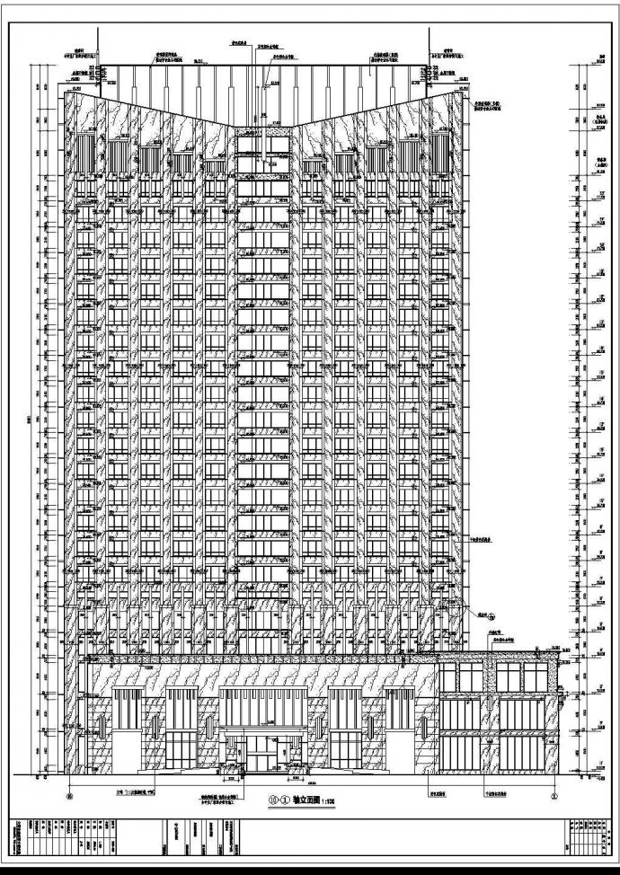 【河南】二十二层框剪结构酒店建筑施工图_图1