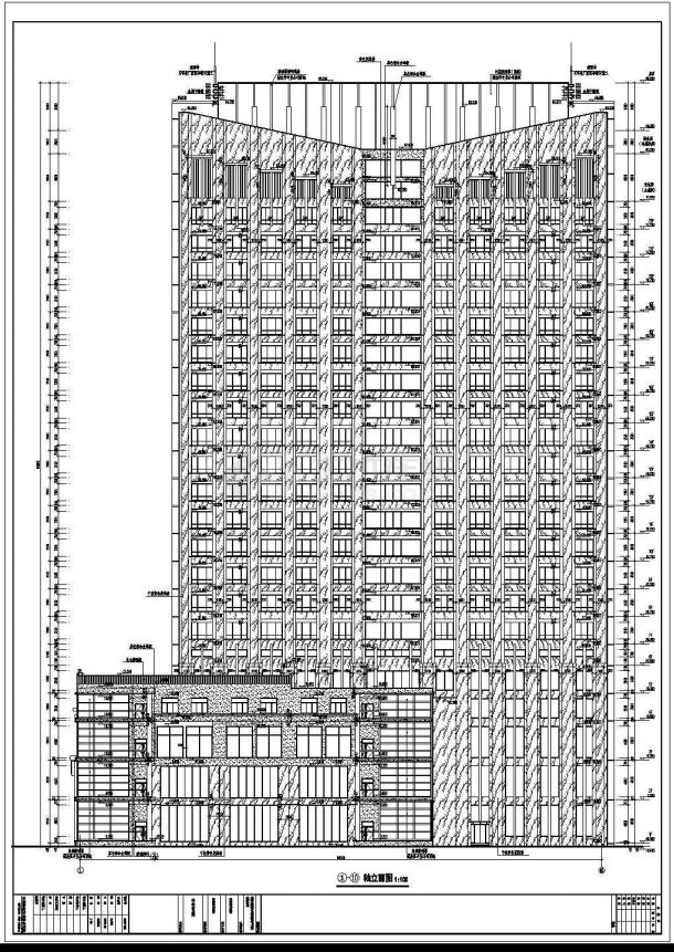 【河南】二十二层框剪结构酒店建筑施工图-图二
