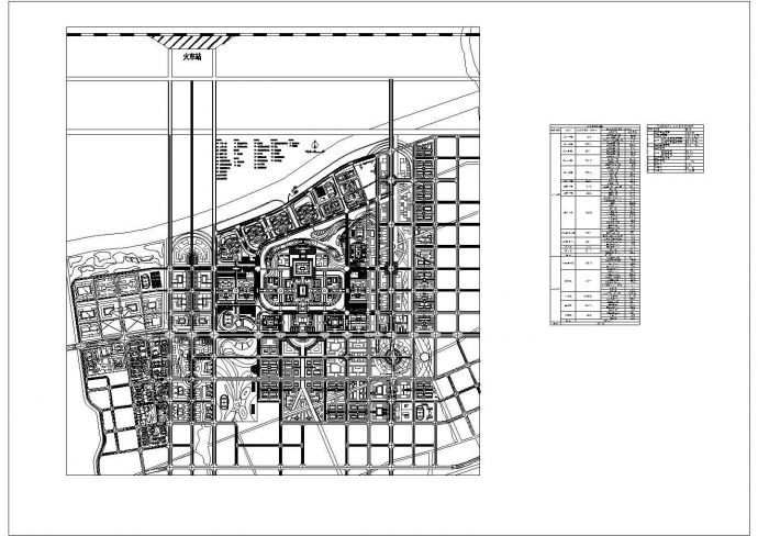 某地区联合大学建筑规划设计总平面布置图_图1