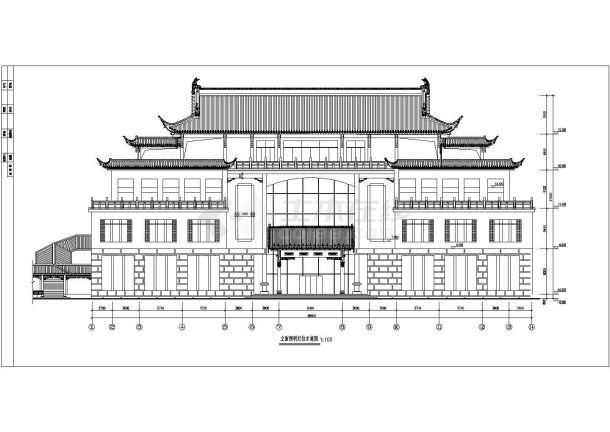 广东某中学图书馆建筑电气设计全套图纸-图一