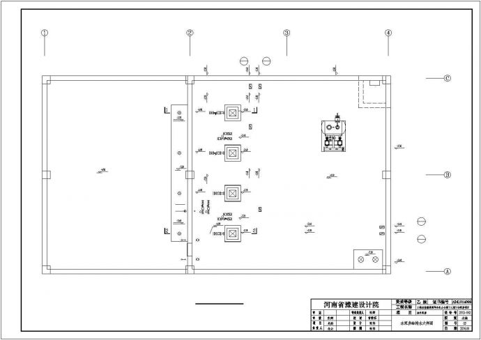 某地室外消防泵房建筑给排水设计方案图_图1
