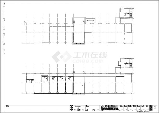 江苏某三层框架办公楼建筑设计施工图-图二
