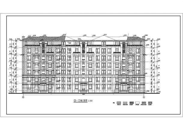 某中式多层居住楼建筑设计施工图纸-图二