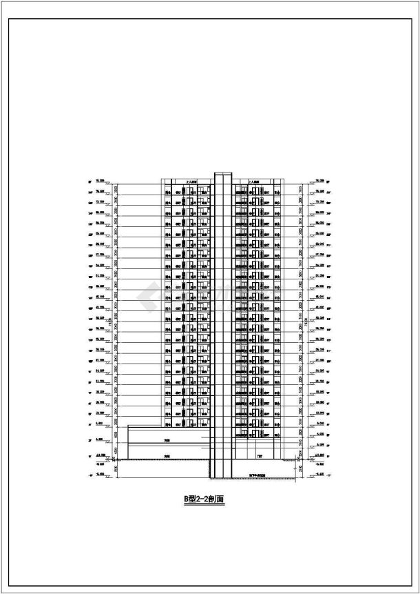 四川某高层商住小区规划设计方案图-图二