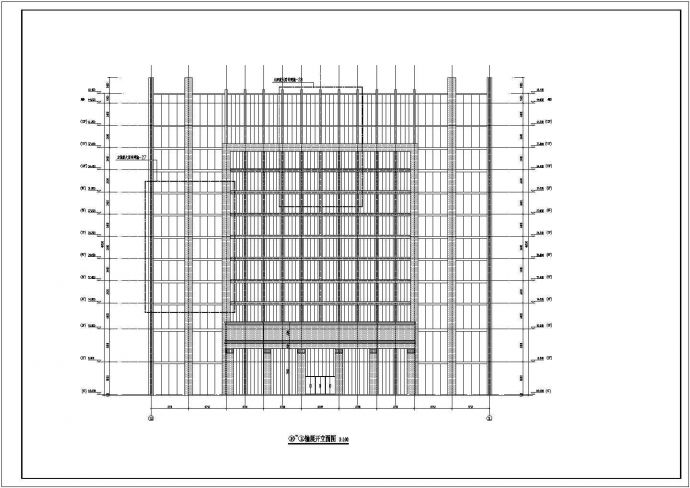 某地12层框架核心筒结构酒店建筑方案设计图纸_图1