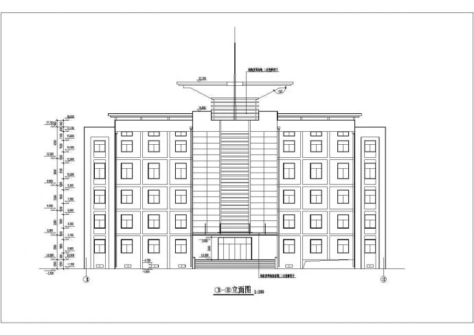 某地五层砖混结构教学楼建筑设计施工图_图1