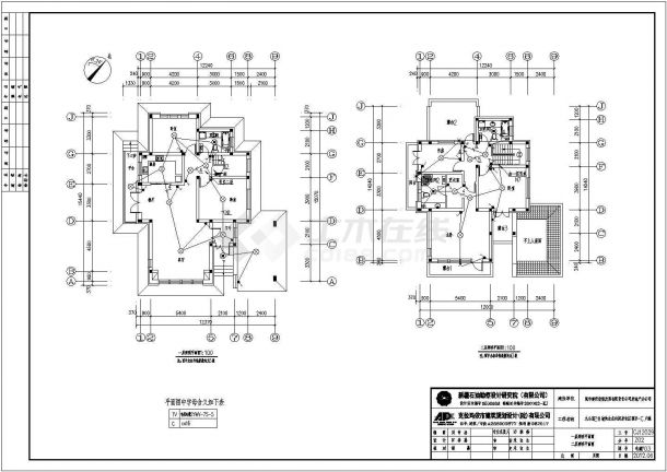 新疆某二层别墅建筑、结构施工图（含水电暖）-图二