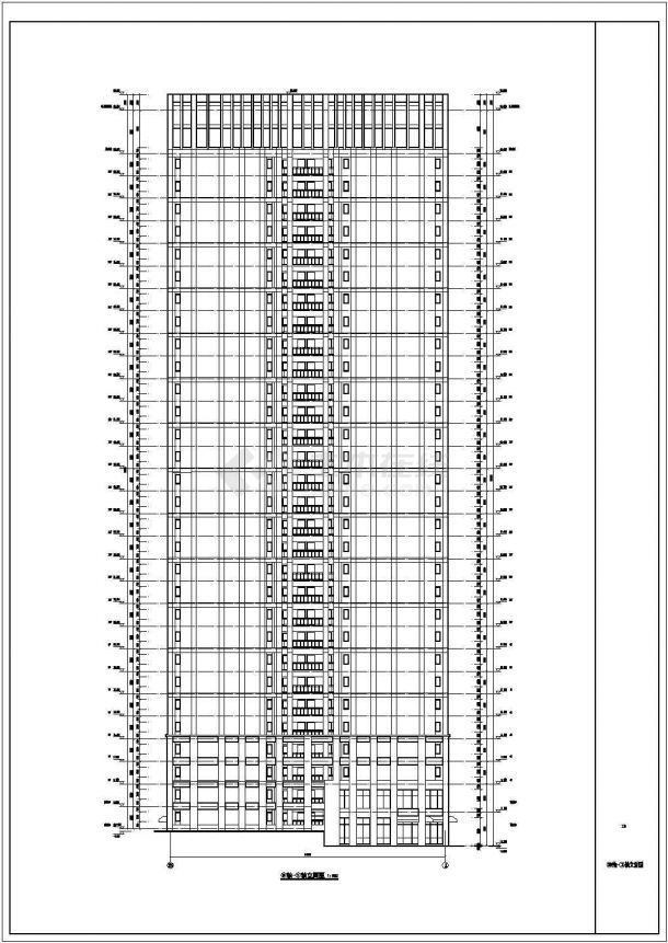 郑州某三十层廉租房建筑设计施工图-图二