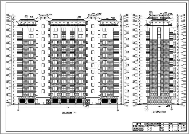 山东某11层剪力墙住宅楼建筑设计施工图-图二