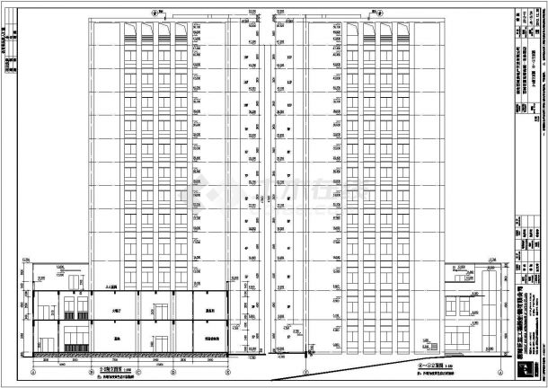 【云南】12层混凝土框架结构商务酒店建筑施工图纸-图一