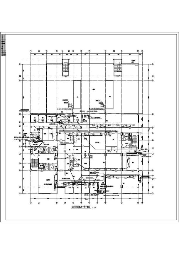 某地区高层保健院电气设计施工全套图纸-图一