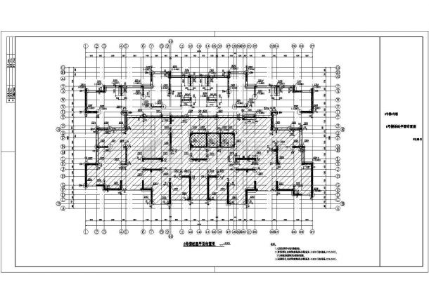 某25层剪力墙结构住宅楼设计施工图纸-图二