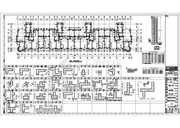 某23层欧式住宅楼结构设计施工图纸-图一