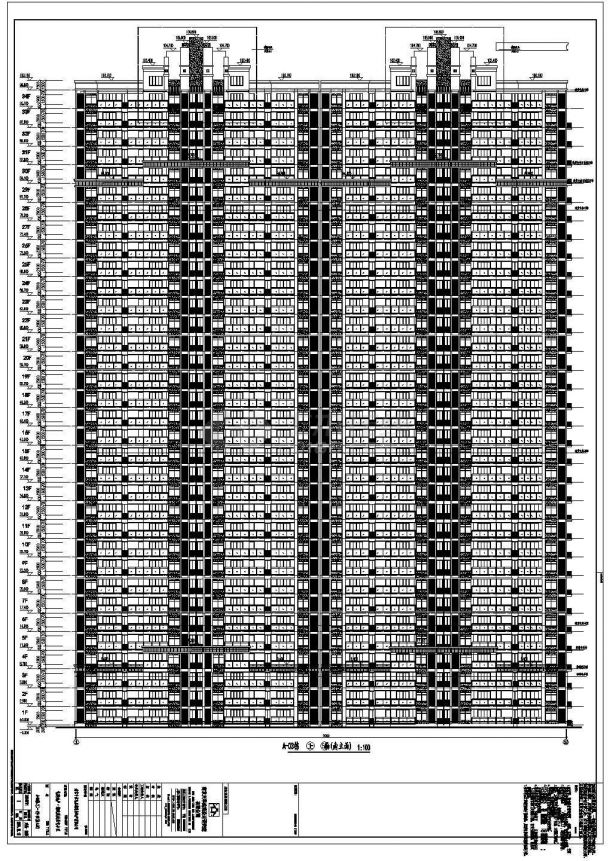 某35层剪力墙结构住宅楼建筑设计施工图-图一