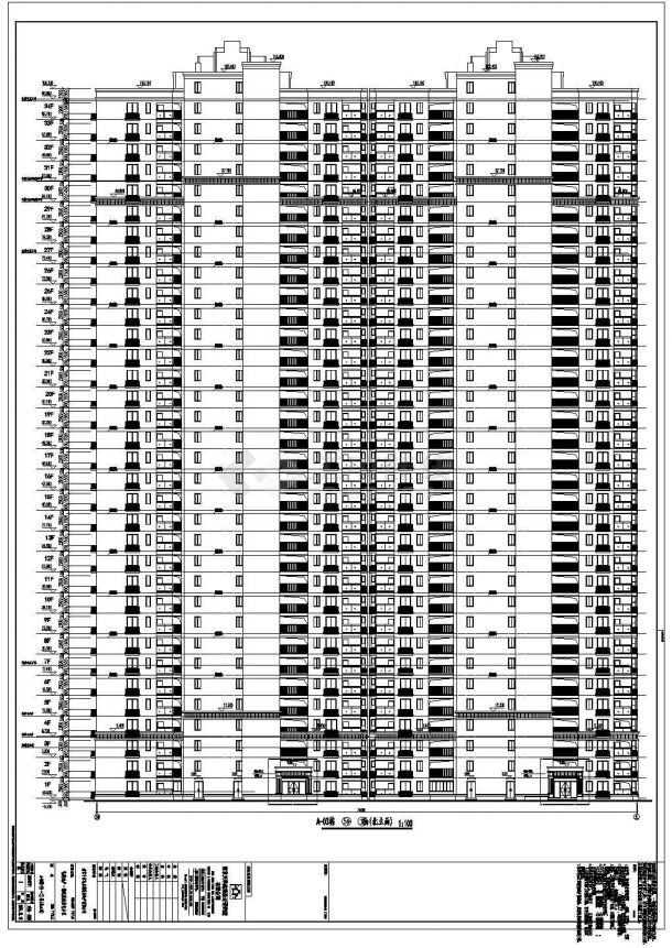 某35层剪力墙结构住宅楼建筑设计施工图-图二