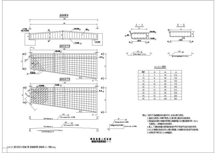 某地交通部道路设计盖板涵标准设计图_图1