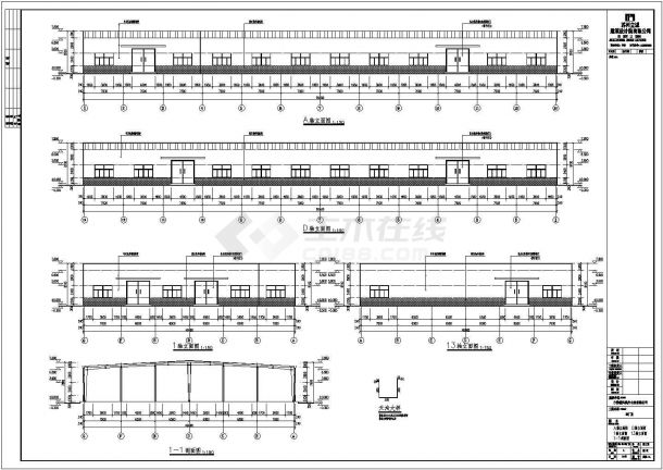 徐州某木业公司厂房建筑、结构施工图（共两套）-图二