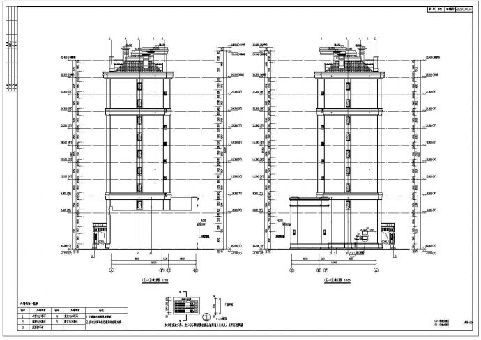 【大庆】九层剪力墙结构住宅（欧式）建筑设计施工图_图1