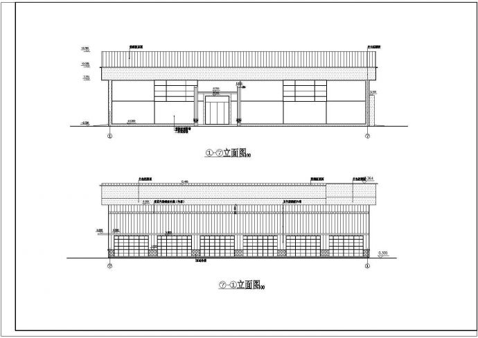 某地2层钢结构农贸市场建筑施工图_图1