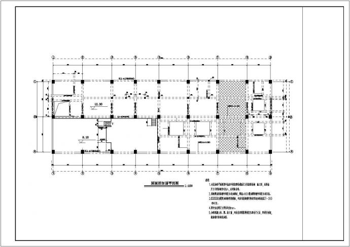 四川某框架结构厂房加固设计施工图_图1