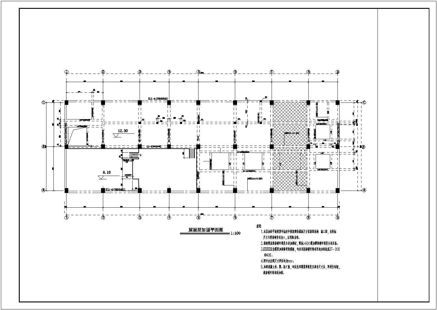 四川某框架结构厂房加固设计施工图