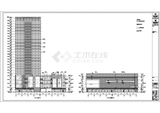 【无锡】26层混凝土框架结构商业综合体建筑施工图-图二