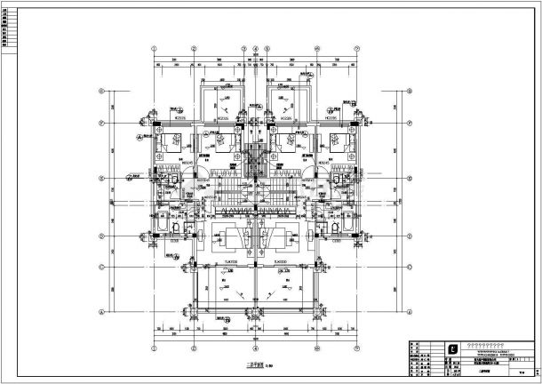 阳江某2层框架结构HFD双拼别墅建筑施工图-图二