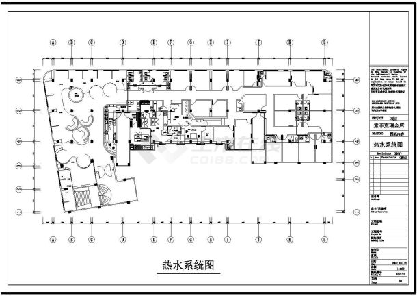 某欧式风格咖啡馆装修设计施工图纸-图二