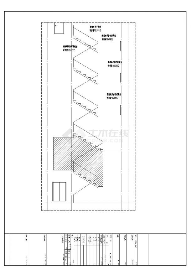 4层办公综合楼建筑设计施工图-图二