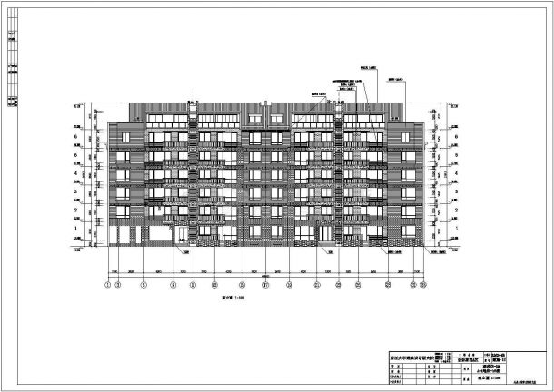 该图纸为杭州某地六层框架结构公寓建筑设计施工图-图一