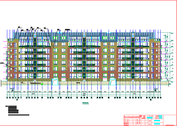 【杭州】某地六层框架结构公寓建筑设计施工图-图一