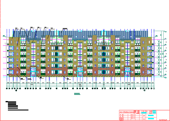 【杭州】某地六层框架结构公寓建筑设计施工图-图二