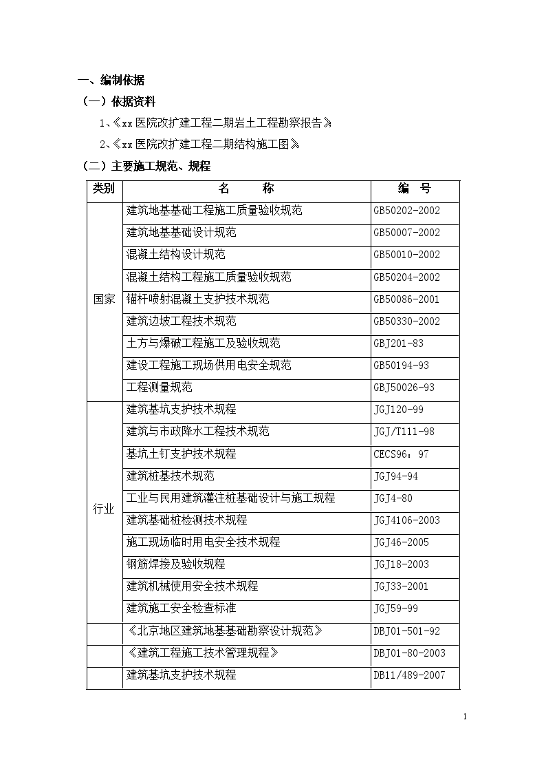 20米深基坑土钉墙加桩锚支护施工组织设计-图一