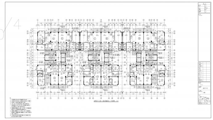 盛世东方小区19层高层住宅建筑设计施工图_图1