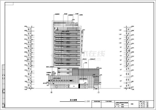 辽宁省大连市某3层框架结构厂房全套设计施工图-图二