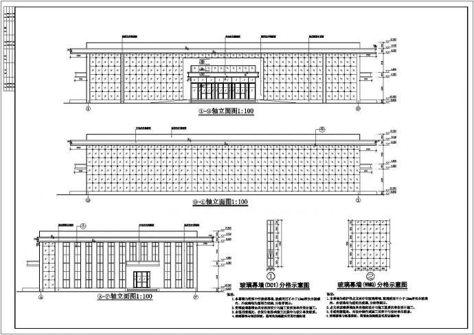 某地单层框架结构学校室内活动室建筑设计施工图_图1