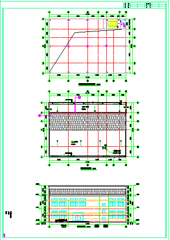 四河实验学校食堂建筑图设计-图二