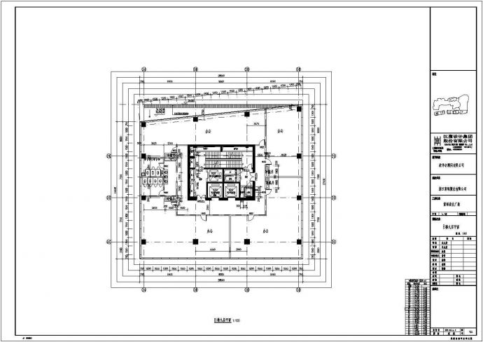 杭州高层框架结构商业综合体建筑设计施工图_图1